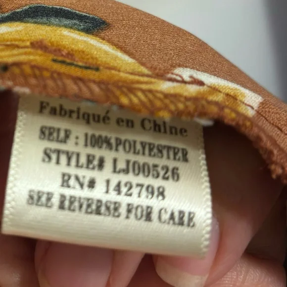 LOVE RICHE FLORAL BELL SLEEVE BELTED KIMONO, SMALL - Picture 5 of 6